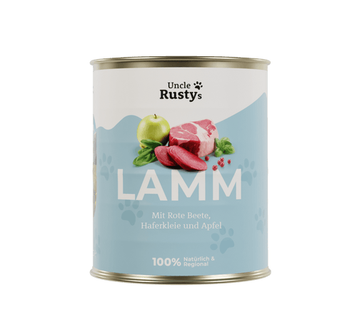 Lamm mit Rote Beete, Haferkleie & Apfel